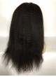 Lace front wig pre plucked hair line baby hair natural color  bleached knots 100% human hair 8A + quality kinky straight 